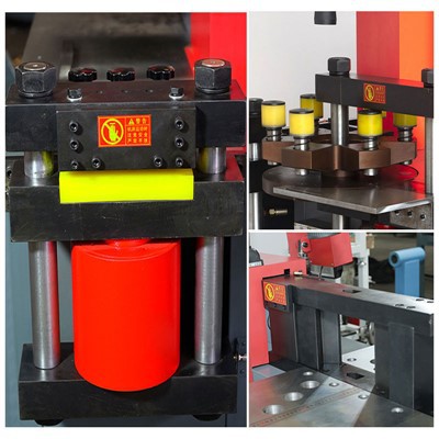 Three station busbar cutting and punching machine